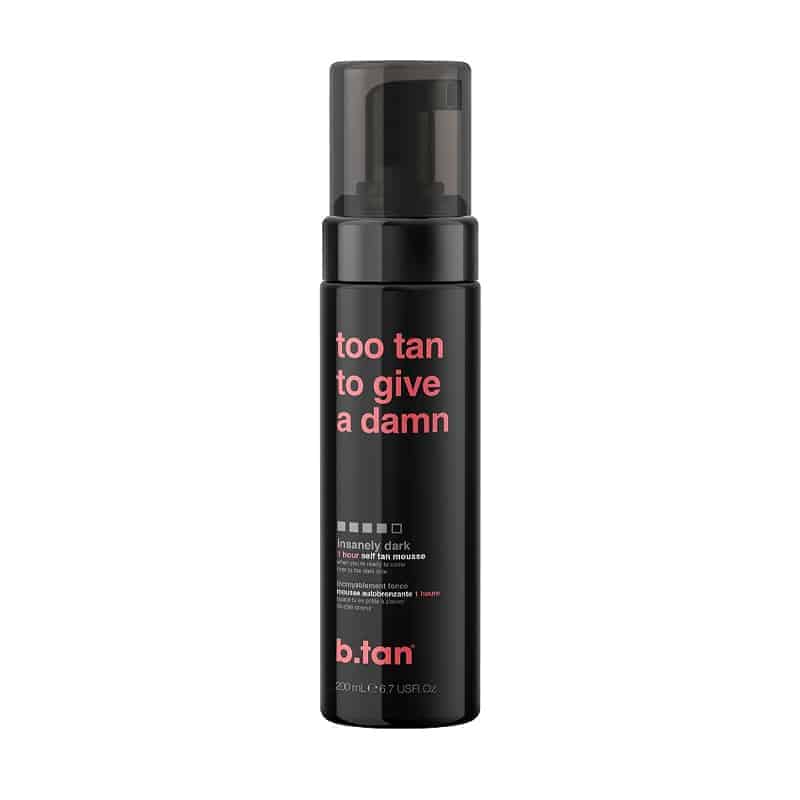 B.TAN Too tan to give a damn 200ml Too tan to give a damn 1 hour Self Tan Mousse insanerly dark - b.tan - Bild 1