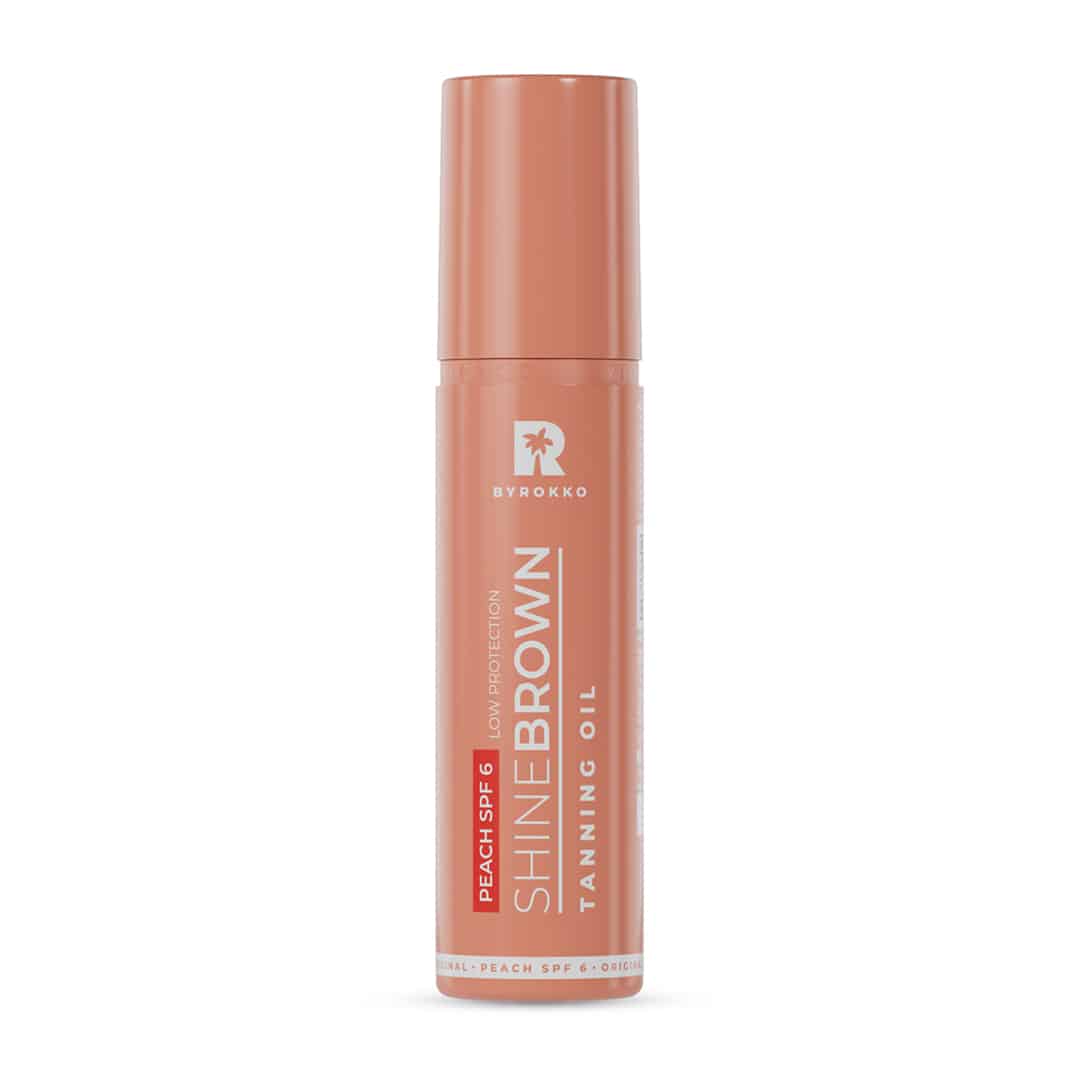 Shine-brown-Peach-SPF6- Tanning-Oil-Onsala-Sol Shine Brown Tanning Oil Peach SPF 6 - Byrokko - Bild 1