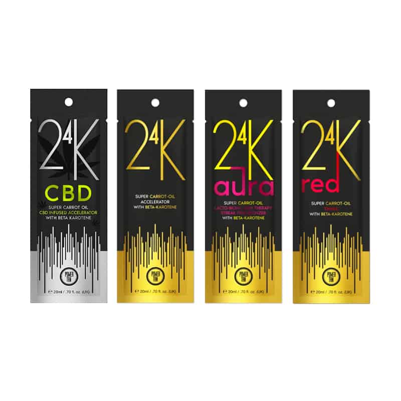 PowerTan 24K Powerpaket Perfekt 24K mix från Power Tan 4x20ml - Bild 1
