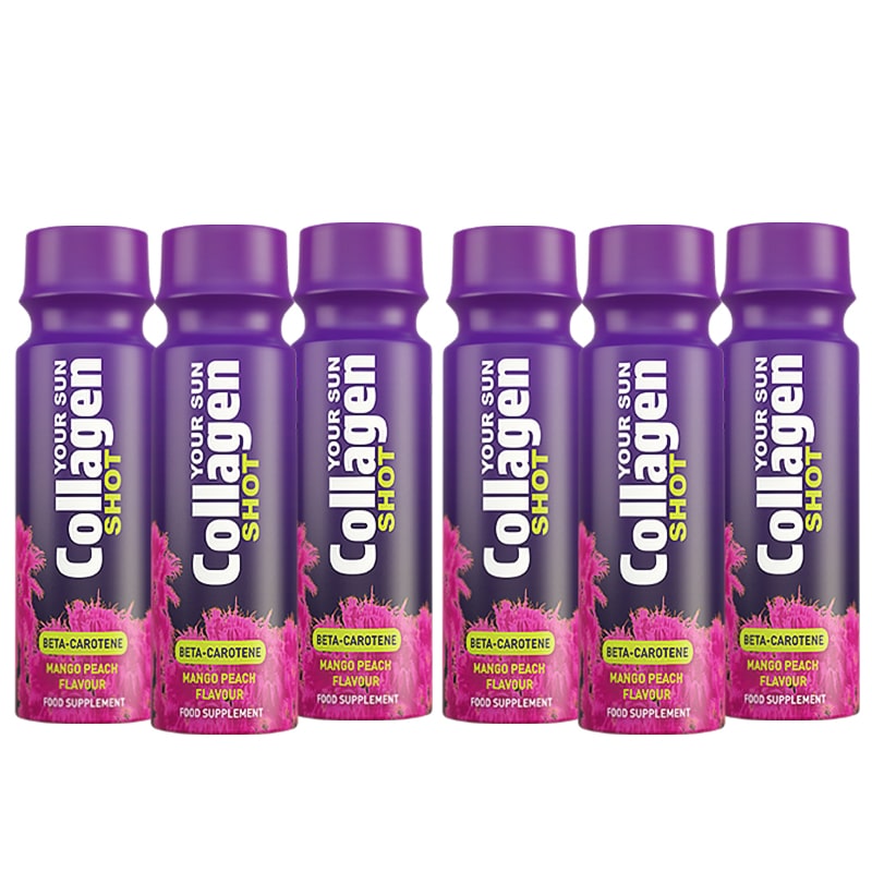 Your Sun Shot Beta Carotene + Vitamin D3 + Collagen 80ml x6 Your Sun Shot Beta Caroten + Collagen – 6x80ml - Bild 1
