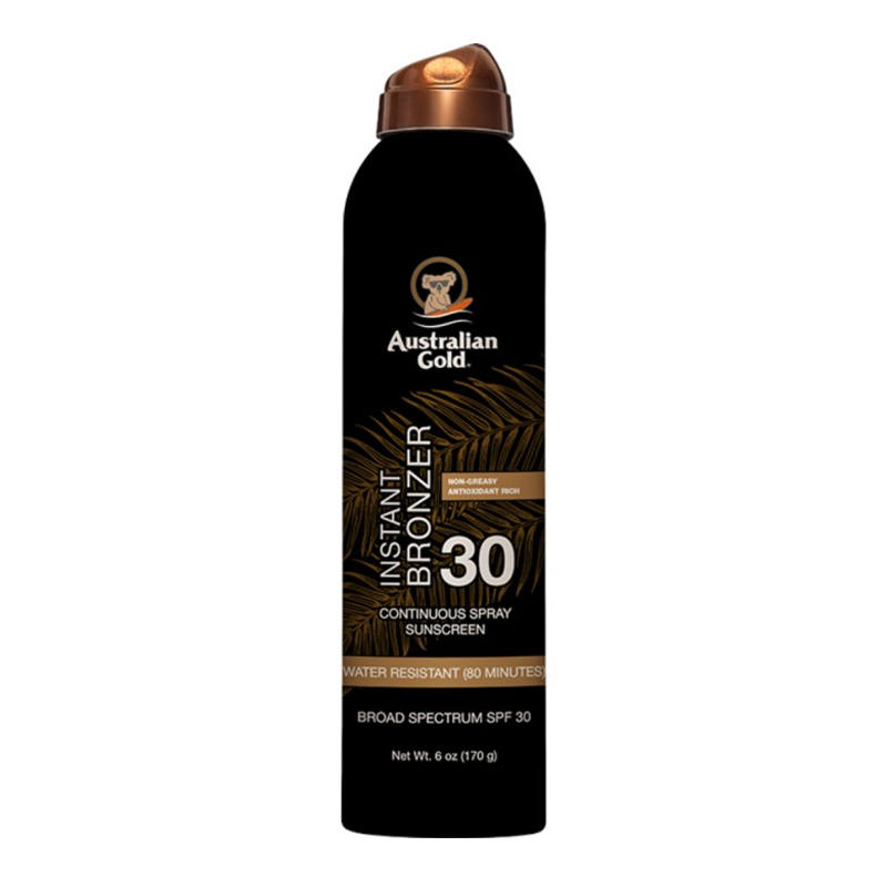 Australian-Gold-Continuous-Spray-Sunscreen-with-Instant-Bronzer-SPF-30-Onsala-Sol Continuous Spray SPF 30 with instant bronzer – Australian Gold - Bild 1