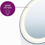 Sminkspegel med LED-belysning och 5x Förstoring – Beurer BS 49 - Bild 3