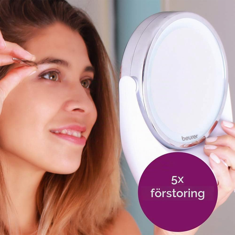 Beurer-Beauty-Cosmetics-Mirror-BS49-x5 Sminkspegel med LED-belysning och 5x Förstoring – Beurer BS 49 - Bild 1
