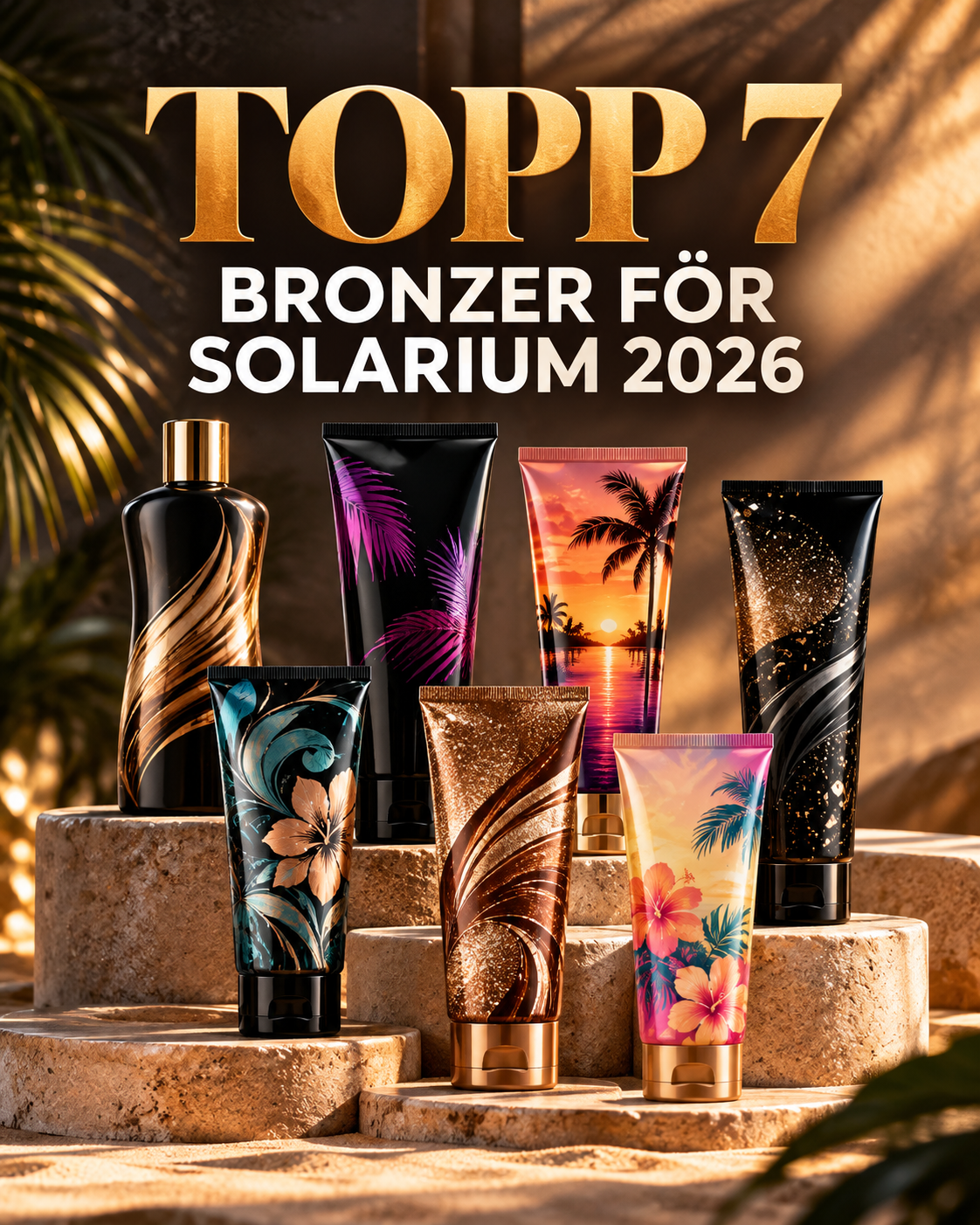 Bästa bronzer för solarium 2026 – Topp 7 solariekrämer med bronzer för djupare och mörkare färg